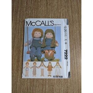 Vintage Uncut Doll Pattern Boy & Girl + Clothes Rare